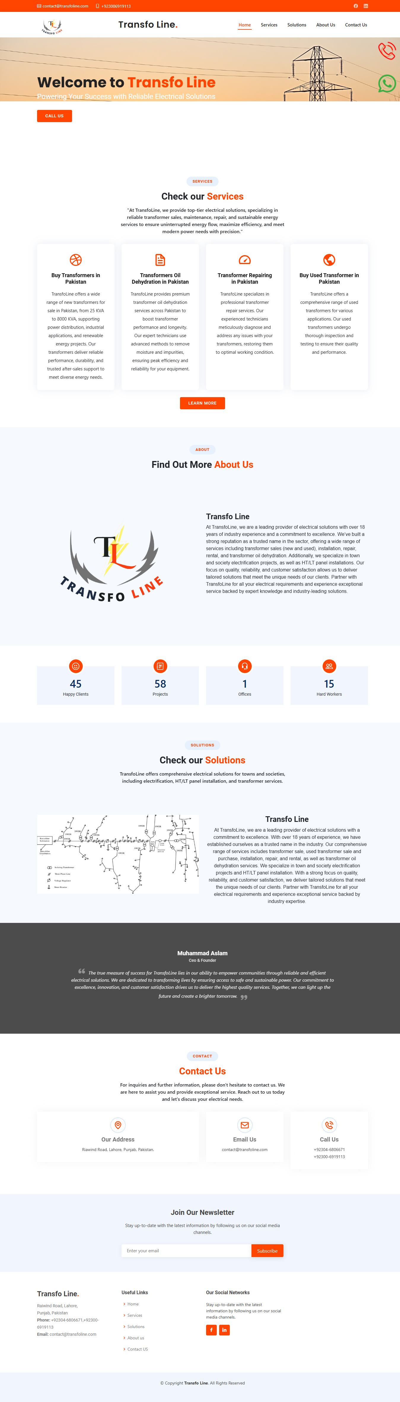 Transfoline Project 4 WebCraftio